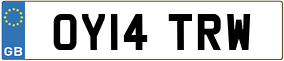 Trailer License Plate